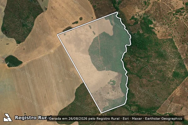 Imagem de satélite de FAZENDA ALEGRE / 001 em Monte do Carmo - TO