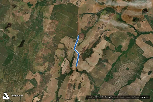 Imagem de satélite de Fazenda Vanguarda - Matricula 10.025 ? Rodovia MT-100 em Cocalinho - MT