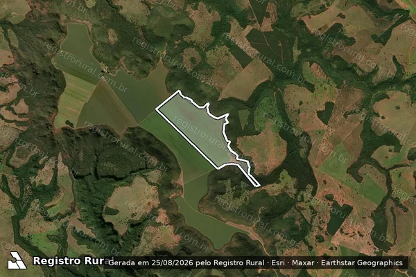 Imagem de satélite de FAZENDA SÃO SEBASTIÃO - Fazenda FAB em Costa Rica - MS