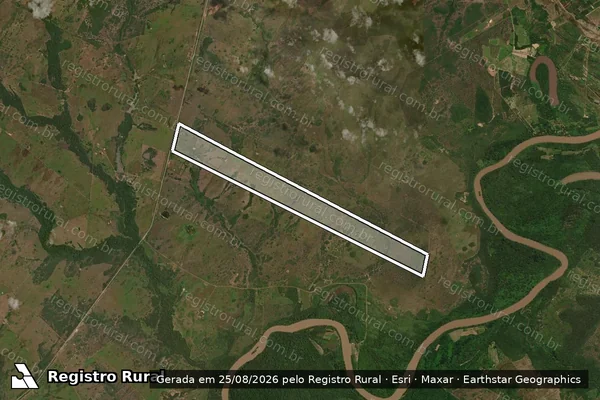 Imagem de satélite de FAZENDA LAGO AZUL II em Rosário Oeste - MT