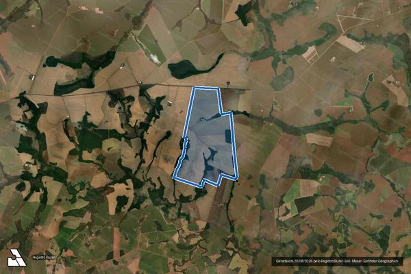Imagem de satélite de FAZENDA ESTREITO E PONTE DE PEDRAS PONTAL - Parte 1 em Rio Verde - GO
