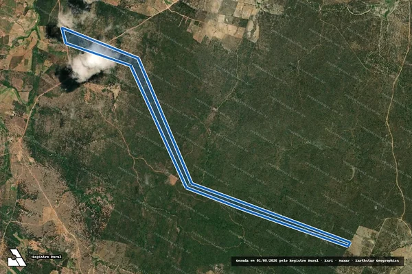 Imagem de satélite de Fazenda Caraibeira 6 - Parte 1 em Barra de Santa Rosa - PB