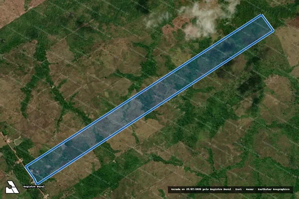 Imagem de satélite de SÍTIO NOVO HORIZONTE - PA QUADRA  BETEL / COLONE - Parte 1 em Araguanã - MA