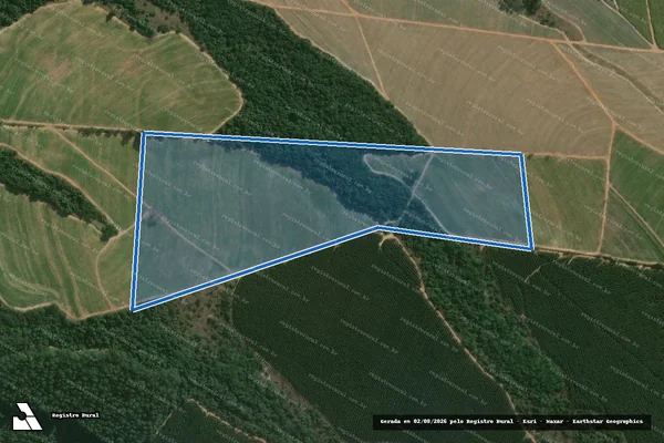 Imagem de satélite de FAZENDA FLORESTA I - Gleba 2 em Pratânia - SP
