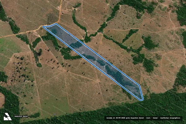 Imagem de satélite de LOTE RURAL AR-03/F-D - Gleba D em Apiacás - MT