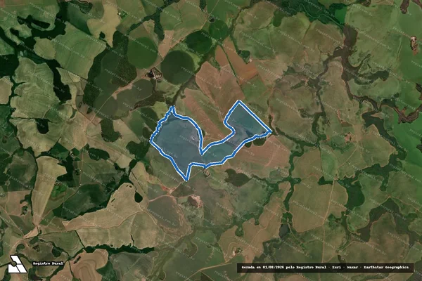 Imagem de satélite de AGROPECUÁRIA CARMO - GLEBA em Pontão - RS