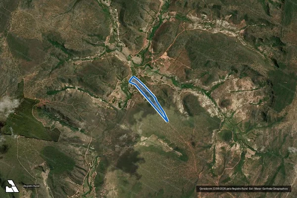 Imagem de satélite de FAZENDA ÁGUA BOA II - Parte 1 em Rio Pardo de Minas - MG