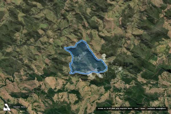 Imagem de satélite de FAZENDA DO PENEDO - Parcela 1 em Trajano de Moraes - RJ