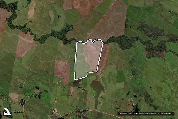 Imagem de satélite de AGROPECUÁRIA SÃO MARTIM - Sede ? Gleba D em São Vicente do Sul - RS