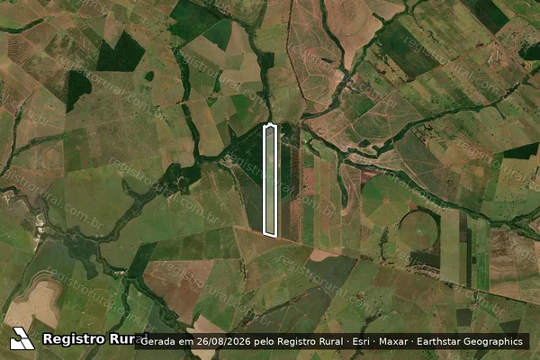 Imagem de satélite de Fazenda Boa Esperança - Lotes nº 215, 215-1, 215-2, e 215-A_Matrícula nº 460 em Icaraíma - PR