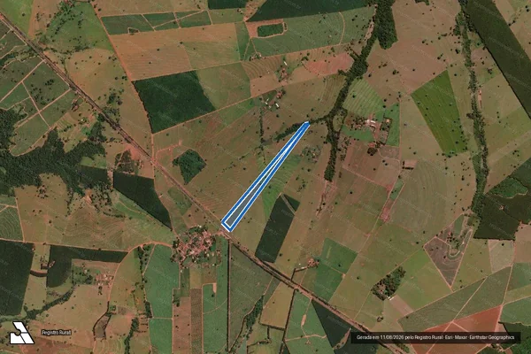 Imagem de satélite de FAZENDA NOSSA SENHORA  APARECIDA 02 em Nova Granada - SP