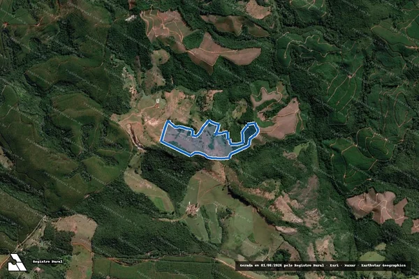 Imagem de satélite de FAZENDA VENTURA - Parcela 1 em Santa Bárbara - MG