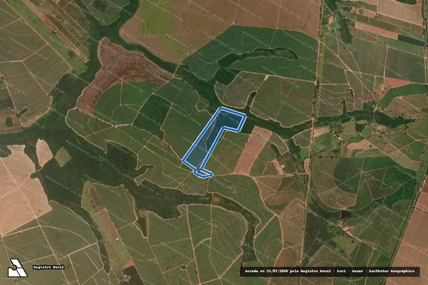 Imagem de satélite de FAZENDA CÓRREGO DA FACA I - Fazenda Córrego da Faca I em Itajobi - SP