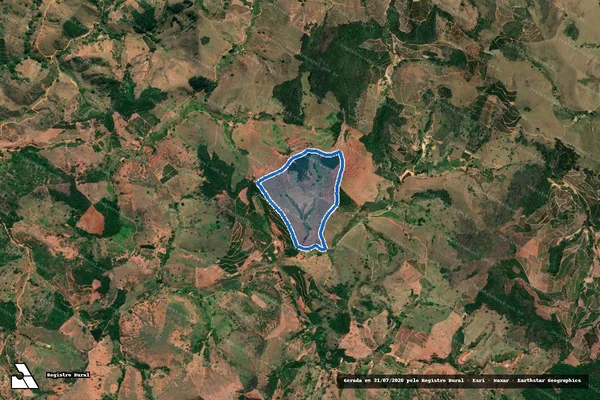 Imagem de satélite de Sitio Bananal - PARCELA 01 em Chalé - MG