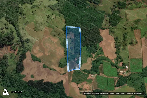 Imagem de satélite de Fazenda Rath - Gleba01 em Celso Ramos - SC