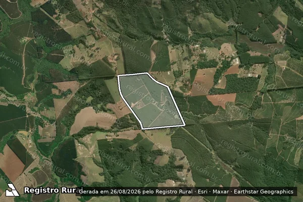 Imagem de satélite de FAZENDA PRIMAVERA em Itapeva - SP
