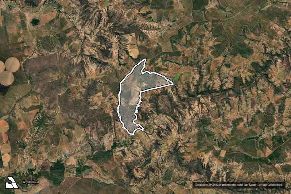 Imagem de satélite de FAZENDA MUCAMBO-DENOMINADO SALOBO - Parte 2 em Ibiaí - MG