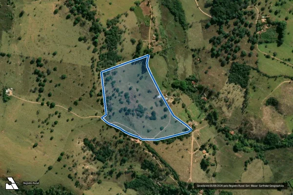 Imagem de satélite de FAZENDA DO RAPOSO - GLEBA 02 em Santo Antônio do Monte - MG