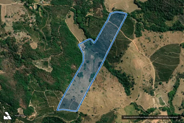 Imagem de satélite de Sítio Serra - Parcela 1 em Coqueiral - MG