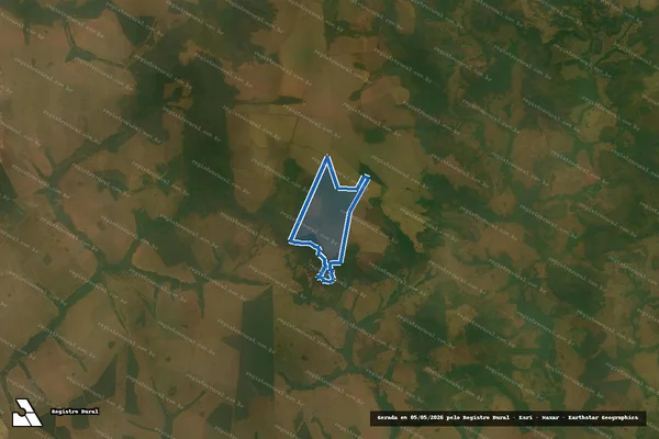 Imagem de satélite de FAZENDA MATA SECA em Bandeirantes - MS