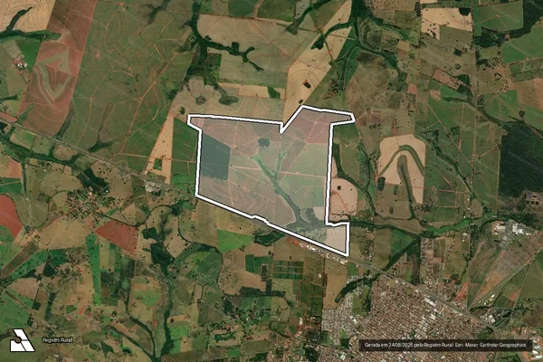 Imagem de satélite de FAZENDA SANTA LUCIA - FAZENDA SANTA LUCIA em Andradina - SP