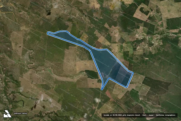 Imagem de satélite de FAZENDA RECREIO DO TAMBURI - 001 em Encruzilhada - BA
