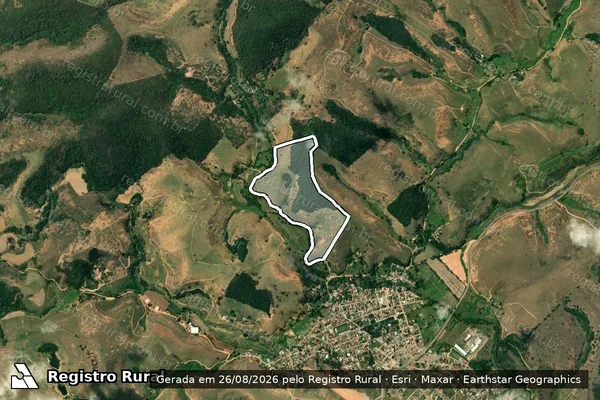 Imagem de satélite de Fazenda Volta Grande, Palmeiras, Pindorama, Cascalheira - Parcela 1 em Volta Grande - MG