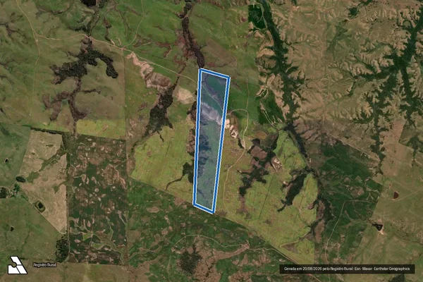 Imagem de satélite de SAN CARLOS I - GLEBA A2 em Dom Pedrito - RS