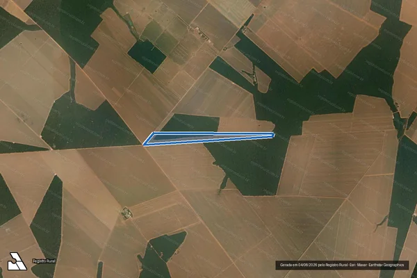 Imagem de satélite de FAZENDA SANTA BARBARA - LOTE N° 43-C - MATR 12561 em Sinop - MT