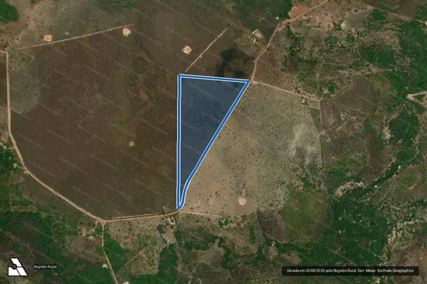 Imagem de satélite de P.A JOSE INOCENCIO NERES_LOTE 23 - Parte 1 em Santa Maria das Barreiras - PA