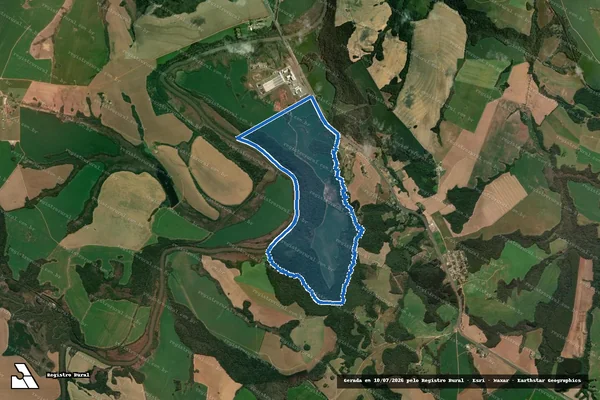 Imagem de satélite de Fazenda do Tigre - Parte 1 em Ponta Grossa - PR