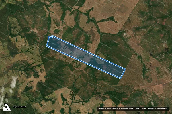 Imagem de satélite de Fazenda Recanto do Paraíso em Poxoréu - MT
