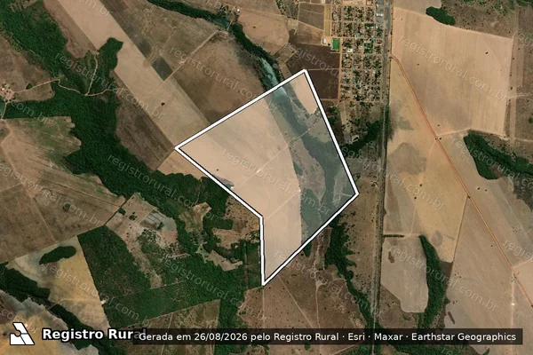 Imagem de satélite de FAZENDA PRATA Lote 14-D Loteamento Anciada Gleba 01 - 001 em Santa Rita do Tocantins - TO