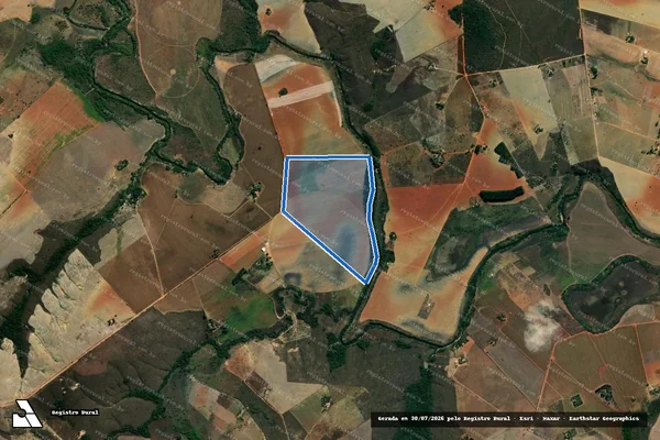 Imagem de satélite de P.A. TRÊS BARRAS LOTE 136 / Parte 1 em Cristalina - GO