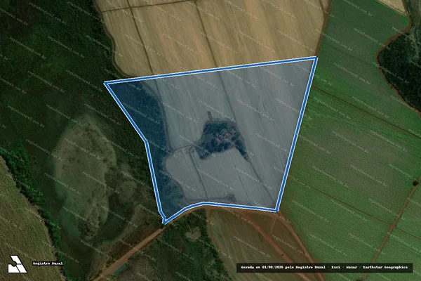 Imagem de satélite de FAZENDA SÃO JOSE DA REALEZA - GLEBA I em Guaíra - SP