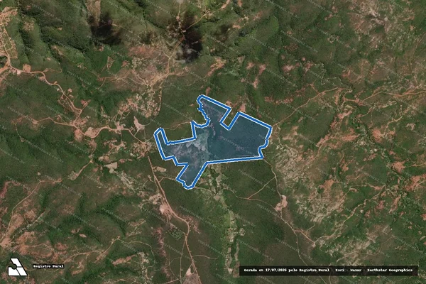 Imagem de satélite de FAZENDA PAPAGAIO GLEBA 2 - Parte 1 em Minas Novas - MG