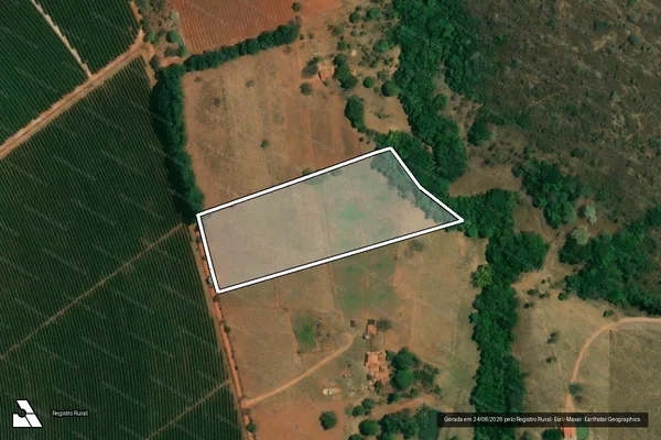 Imagem de satélite de FAZENDA MONTE CARMELO, LUGAR DENOMINADO ?CRIOLOS? - Parcela 1 em Estrela do Sul - MG