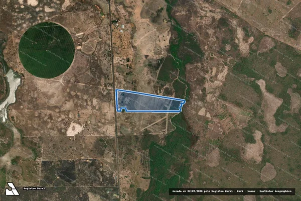 Imagem de satélite de FAZENDA SANHARO - Gleba 02 em Flores de Goiás - GO