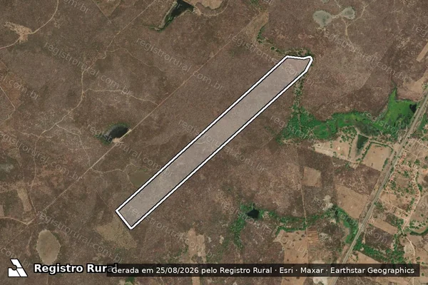 Imagem de satélite de Fazenda Poço D?Água - PARCELA 03 DESMEMBRADA em Boa Viagem - CE