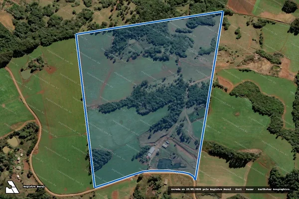 Imagem de satélite de FAZENDA ALBERTON - Parte 1 em Frei Rogério - SC