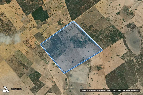Imagem de satélite de Fazenda Tigre - Parcela 4 em Capim Grosso - BA