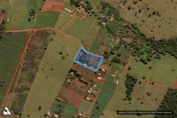 Imagem de satélite de FAZENDA DESCOBERTO - GLEBA 01 - 001 em Terezópolis de Goiás - GO