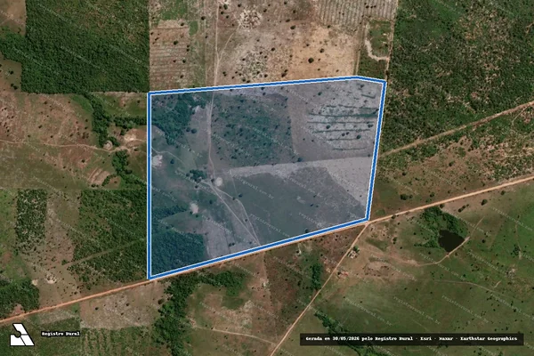 Imagem de satélite de FAZENDA DIAMANTINA - LOTE 14 em Bernardo Sayão - TO
