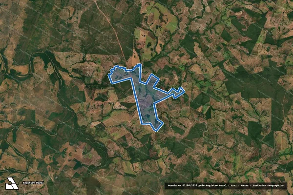Imagem de satélite de FAZENDA GONÇALO em Mara Rosa - GO