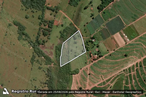 Imagem de satélite de Sítio Santa Luzia - Parte 2 em Dolcinópolis - SP