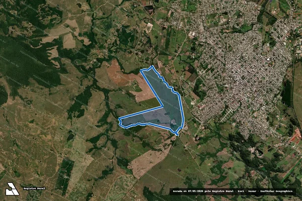 Imagem de satélite de Fazenda Estrela - Fazenda Estrela em Santiago - RS
