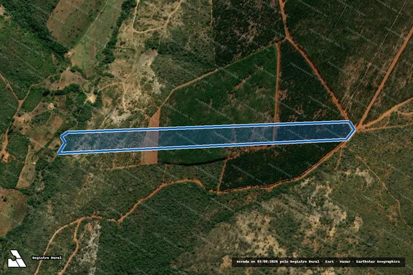 Imagem de satélite de FAZENDA PINDAIBA - Parte 1 em Rio Pardo de Minas - MG