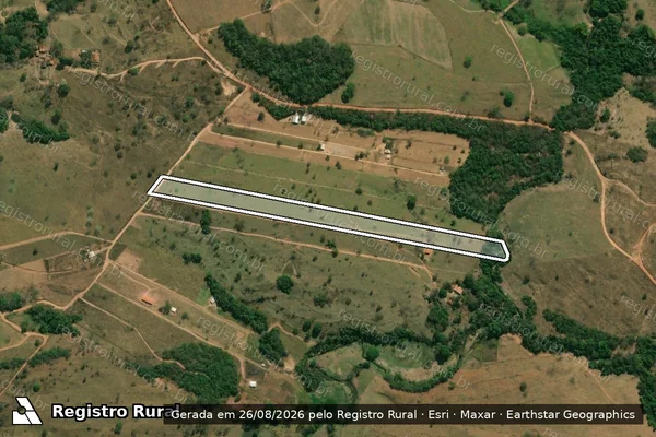 Imagem de satélite de FAZENDA NOSSA SENHORA APARECIDA - GLEBA 06 em Santa Cruz de Goiás - GO