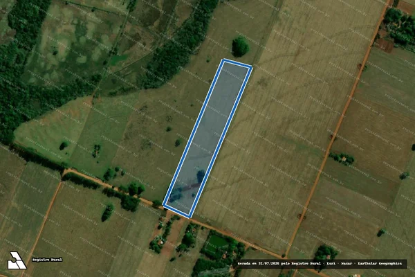 Imagem de satélite de PARTE DO LOTE 11 DA QUADRA 51 - Parte 1 em Fátima do Sul - MS