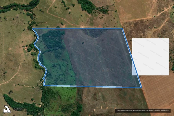 Imagem de satélite de FAZENDA TAQUARI - Parte 1 em Iporá - GO